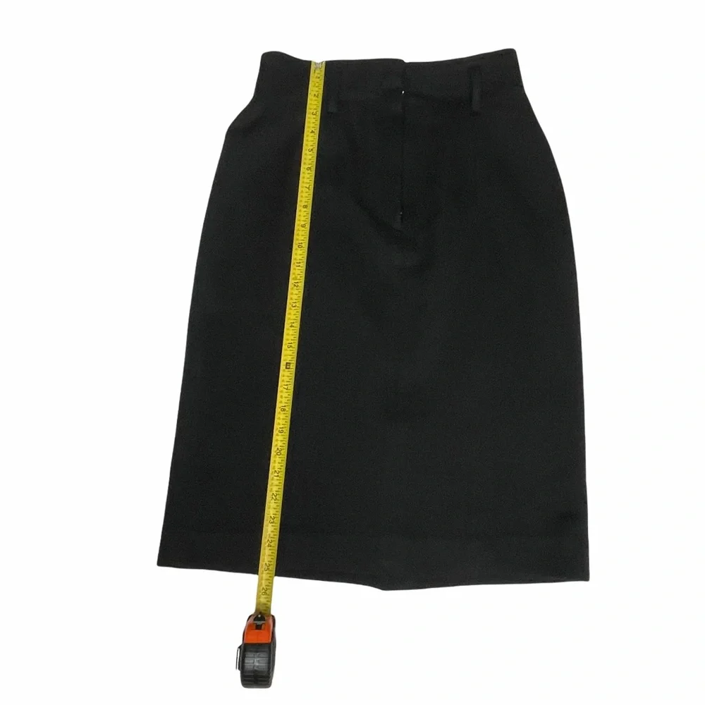 Vintage Christian Dior Charcoal Gray Pencil Skirt - Picture 8 of 15